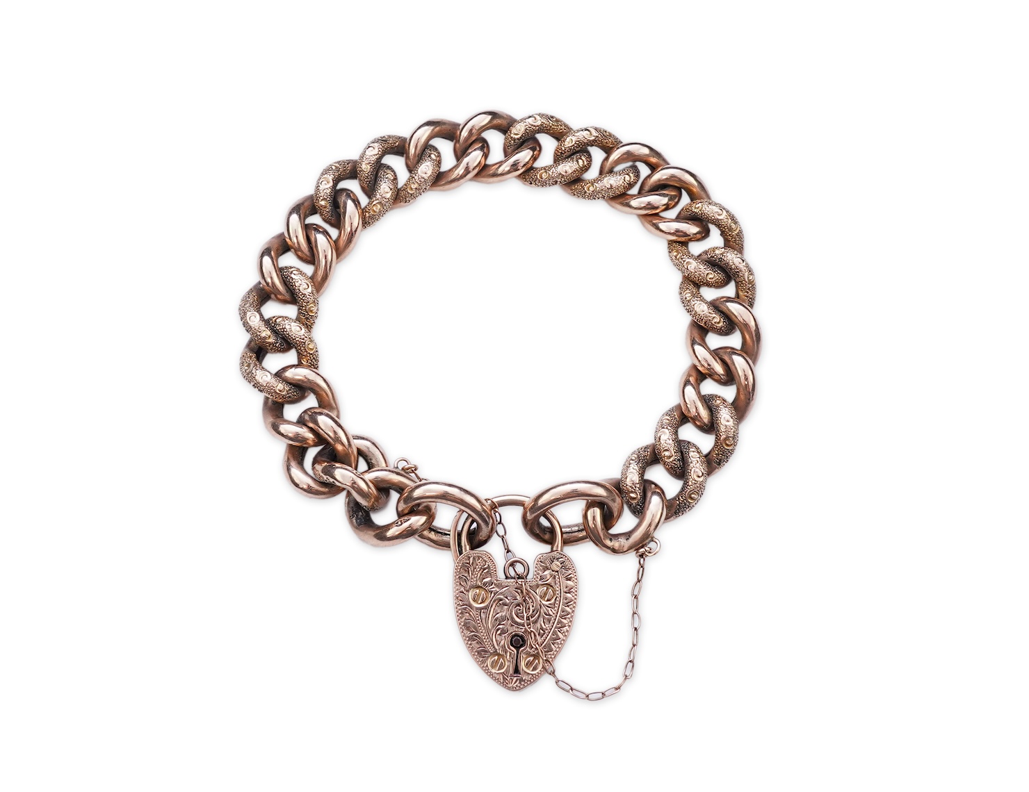 A Victorian gold bracelet, late 19th century